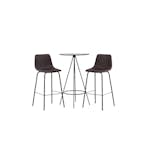 Spisegruppe Venture Home Bistro Ø60 cm med 2 stk Alexi Stoler