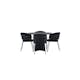 Spisegruppe Venture Home Bootcut Ø110 cm med 4 stk Selma Stoler