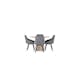 Spisegruppe Venture Home Olivia Ø110 cm med 4 stk Rosie Stoler