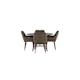 Spisegruppe Venture Home Kaseidon Ø100 cm med 4 stk Tomorrow Stoler