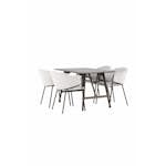 Spisegruppe Venture Home Kaseidon med 4 stk Evelina Stoler