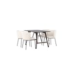 Spisegruppe Venture Home Kaseidon med 4 stk Edina Stoler