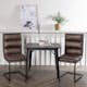 Spisegruppe Venture Home Tempe med 2 stk Zizo Stoler