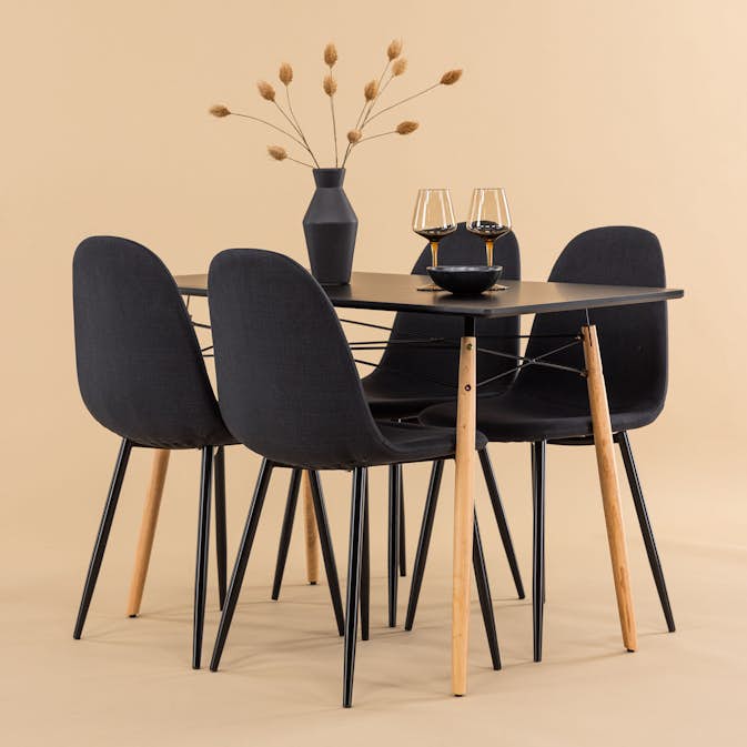 Spisegruppe Venture Home Danburi med 4 Polar Stoler
