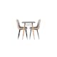 Spisegruppe Venture Home Danburi med 4 Polar Boucle Stoler