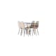 Spisegruppe Venture Home Danburi med 4 Polar Boucle Stoler