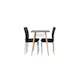 Spisegruppe Venture Home Danburi med 4 Lily Stoler