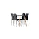 Spisegruppe Venture Home Danburi med 4 Lily Stoler