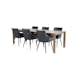 Spisegruppe Venture Home Slider med 6stk Comfort Stoler