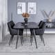 Spisegruppe Venture Home Gold med 4stk Comfort Stoler
