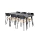 Spisegruppe Venture Home Gold med 6stk Polly Stoler