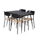 Spisegruppe Venture Home Silar med 4stk Polly Stoler