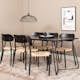 Spisegruppe Venture Home Pippi med 6stk Polly Stoler