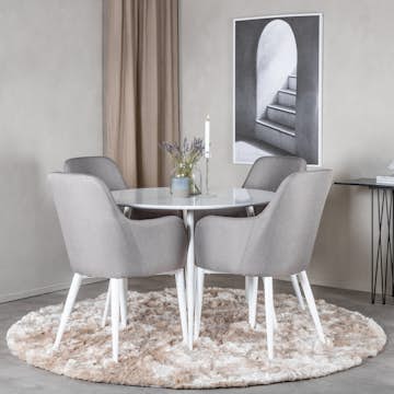 Spisegruppe Venture Home Plaza med 4stk Comfort Stoler