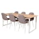 Spisegruppe Venture Home Cirebon med 6stk Polar Stoler