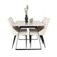 Spisegruppe Venture Home Estelle med 4stk Leone Stoler