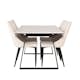 Spisegruppe Venture Home Estelle med 4stk Leone Stoler