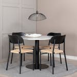 Spisegruppe Venture Home Razzia med 4stk Polly Stoler