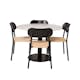 Spisegruppe Venture Home Razzia med 4stk Polly Stoler