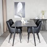 Spisegruppe Venture Home Dipp Rektangulær med 4stk Comfort Stoler