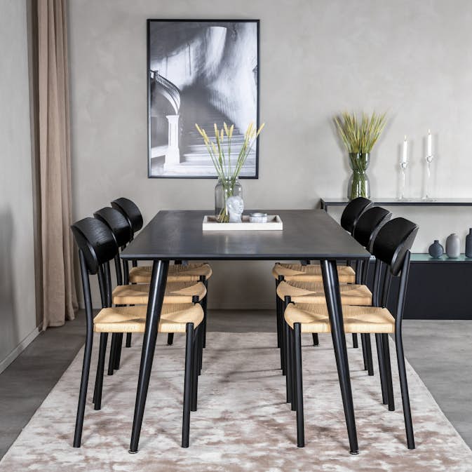 Spisegruppe Venture Home Dipp med 6stk Polly Stoler
