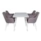 Spisegruppe Venture Home Polar med 4stk Comfort Stoler