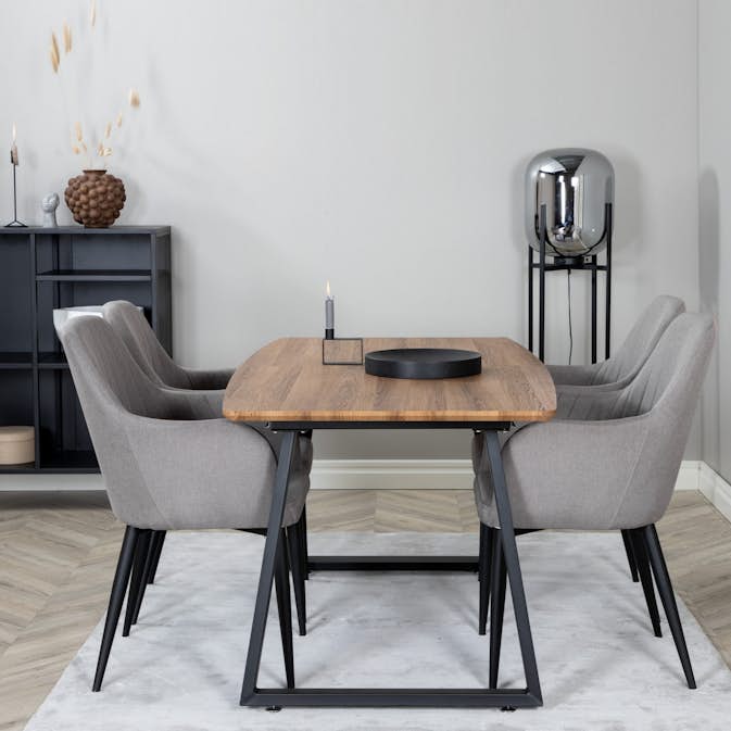 Spisegruppe Venture Home Inca med 4stk Comfort Stoler