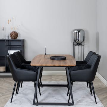 Spisegruppe Venture Home Inca med 4stk Comfort Stoler