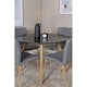 Spisegruppe Venture Home Plaza Ø100 cm med 4st Mace Spisestoler
