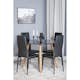 Spisegruppe Venture Home Plaza Ø100 cm med 4st Slim Spisestoler