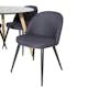 Spisegruppe Venture Home Plaza Ø100 cmmed 4st Velvet Spisestoler