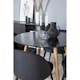 Spisegruppe Venture Home Plaza Ø100 cmmed 4st Velvet Spisestoler