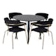 Spisegruppe Venture Home Plaza med 4stk Arrow Stoler