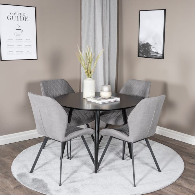 Spisegruppe Venture Home Plaza med 4stk Gemma Stoler