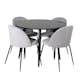 Spisegruppe Venture Home Plaza med 4stk Wrinkles Stoler