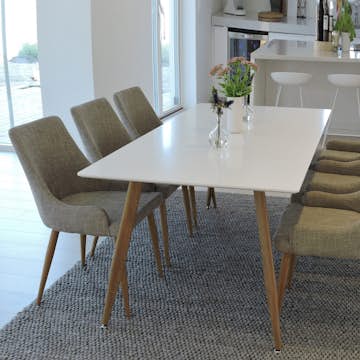 Spisegruppe Venture Home Polar med 6stk Plaza Stoler