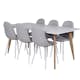 Spisegruppe Venture Home Polar med 6stk Stoler