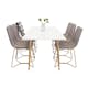 Spisegruppe Venture Home Polar med 6stk X Stoler