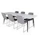 Spisegruppe Venture Home Polar med 6stk Muce Stoler