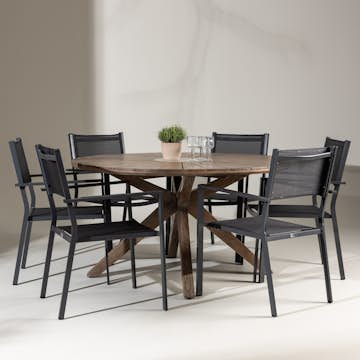 Hagegruppe Venture Home Rosario med 6 Copacabana Stoler