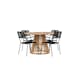 Hagegruppe Venture Home Lumpur med 4 Lindos Lenestoler