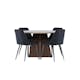 Spisegruppe Venture Home Bootcut Ø110 med 4 stk Night Stoler