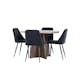 Spisegruppe Venture Home Bootcut Ø110 med 4 stk Night Stoler