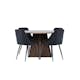 Spisegruppe Venture Home Bootcut Ø110 med 4 stk Night Stoler