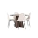 Spisegruppe Venture Home Bootcut Ø110 med 4 stk Polar Stoler Fløyel