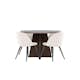 Spisegruppe Venture Home Bootcut Ø110 med 4 stk Velvet Stoler