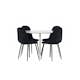 Spisegruppe Venture Home Plaza Ø120 med 4 stk Polar Stoler Teddy