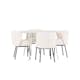 Spisegruppe Venture Home Plaza Ø120 med 4 stk Agnes Stoler