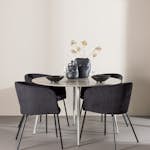 Spisegruppe Venture Home Plaza Ø120 med 4 stk Berit Stoler