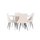 Spisegruppe Venture Home Plaza Ø120 med 4 stk Leone Stoler